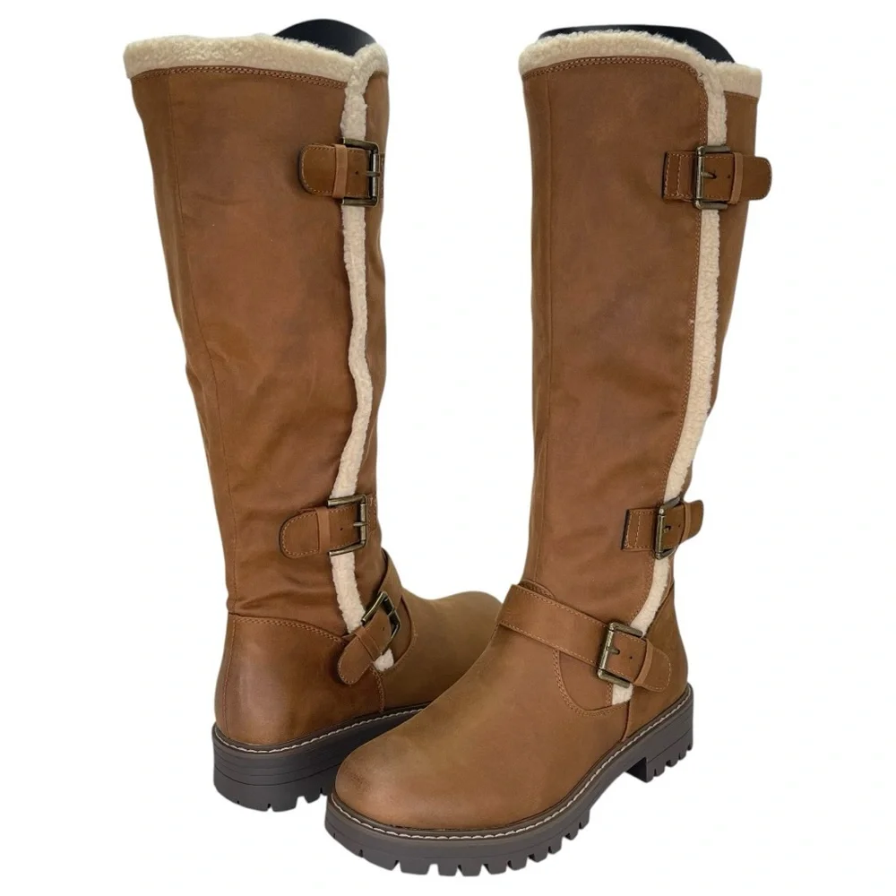 Cliffs by White Mountain Merritt Brown Knee High Womens Boots Size 8.5M - Picture 2 of 13